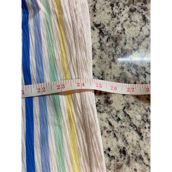 Talbots Shirt Medium Striped Pullover Mockneck Multicolor Casual Preppy - Picture 8 of 8